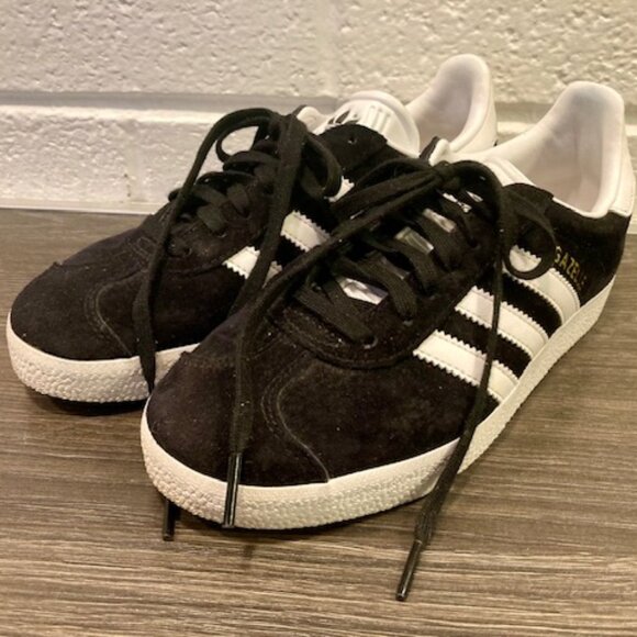 Adidas Originals Unisex Gazelle Shoe - Black - Size 5 - Picture 5 of 10